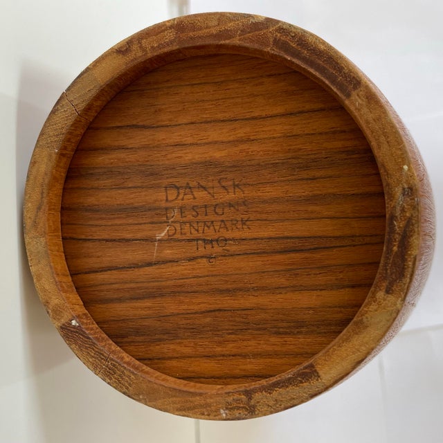Wood Vintage Jens Quistgaard Congo Teak Wood Ice Bucket for Dansk Design Mid Century Modern For Sale - Image 7 of 7