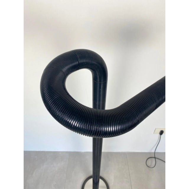 Black Adjustable Tubular Floor Lamp, Italy, 1970s For Sale - Image 9 of 11