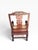 Vintage Chinoiserie Carved Horseshoe Armchair With Intricate Openwork Back For Sale - Image 4 of 6