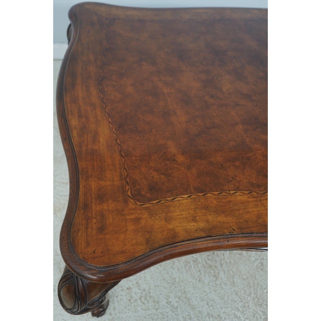 Henredon French Style Walnut Dining Room Table For Sale - Image 11 of 18