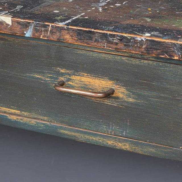 Paint Splashed Art Department Table, 1960s For Sale - Image 12 of 18