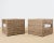 Michael Taylor Pair of Michael Taylor Style Organic Modern Rattan Cube Chairs For Sale - Image 4 of 12