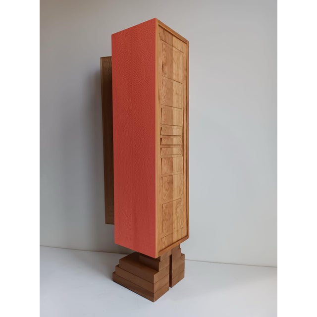 Mayan Totem Pompeian Red by Pietro Meccani for Meccani Design For Sale - Image 15 of 16