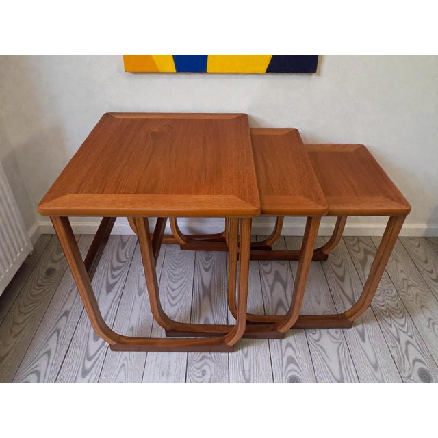 1970s Mid-Century Modern Nesting Tables in Teak by Nathan for Parker Knoll, 1970s, Set of 3 For Sale - Image 5 of 18