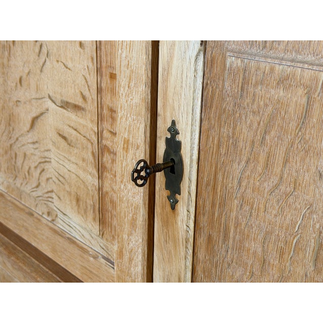 Mid-Century Modern Mid-Century Danish Brutalist Sideboard in Oak by Henning Kjærnulf, 1960s For Sale - Image 3 of 15