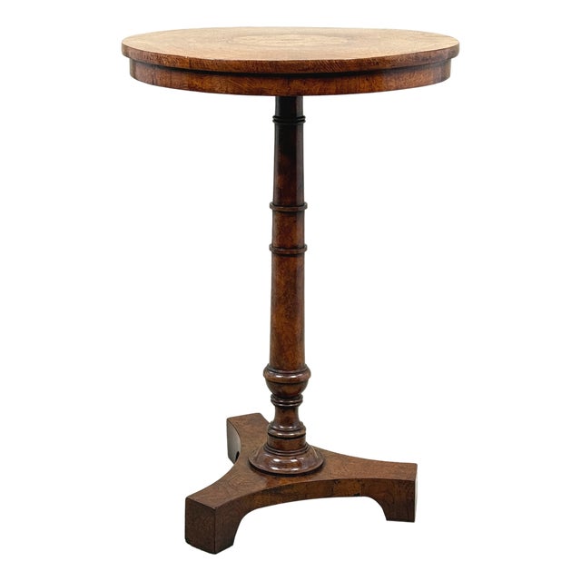 Antique Pollard Oak Occasional Table, 1840 For Sale