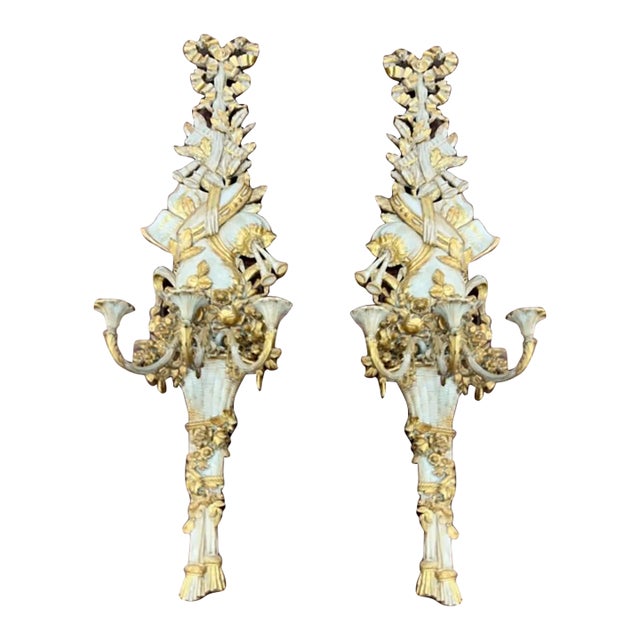 Rosecliff Theatrical Sconces- Set of 2 For Sale