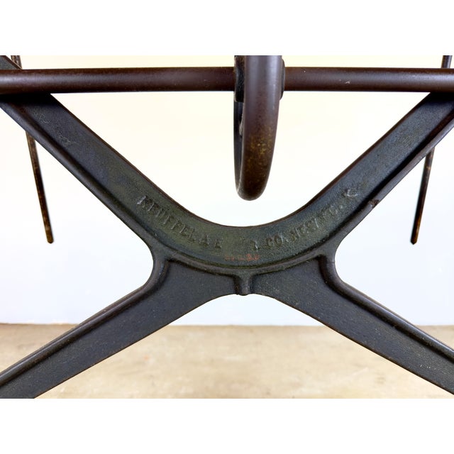 Antique Industrial Cast Iron Drafting / Drawing / Architects Table by Keuffel and Esser Co., New York For Sale - Image 11 of 12
