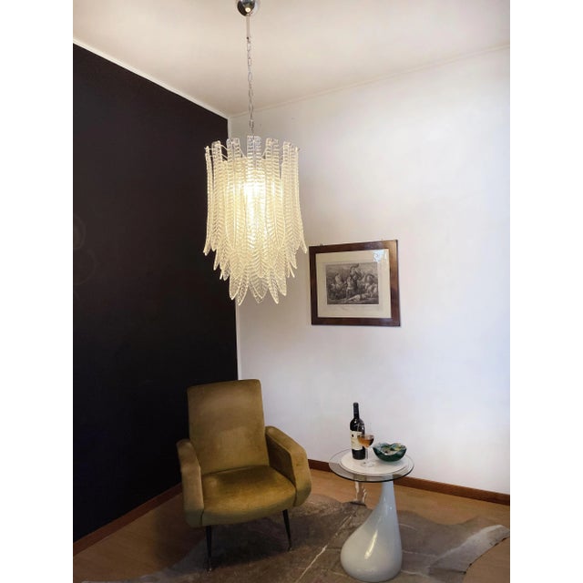 Huge Italian Murano Felci Glass Chandelier, 1980s For Sale - Image 18 of 18