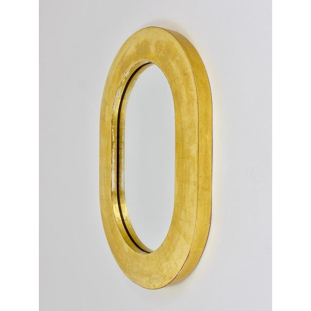Wood Mid-Century Gold-Plated Wall Mirror attributed to Carl Auböck, Austria, 1960s For Sale - Image 7 of 15