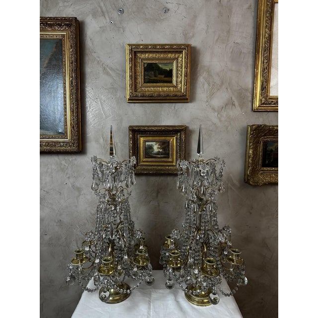 Antique Louis XVI Girandoles, 1890, Set of 2 For Sale - Image 13 of 18