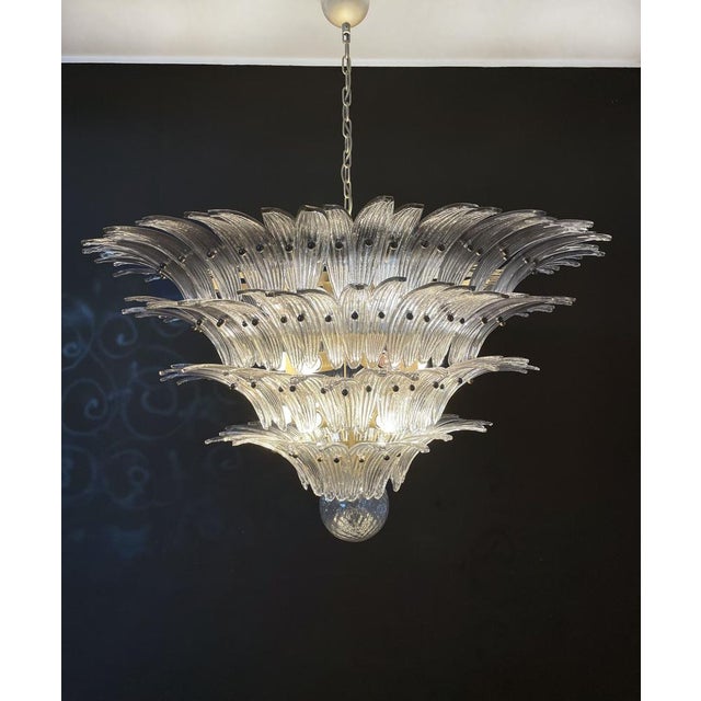 Palmette Ceiling Light with Smoked Glasses, 1990s For Sale - Image 12 of 18