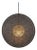 Hush by Oggetti Galvanized Iron Pendant Light, Grey, Large For Sale