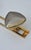 Metal Art Deco Shield-Shaped Coat Hooks in Gilt and Silver Metal, 1940s For Sale - Image 7 of 12