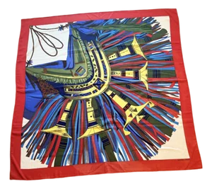 Hermès "Cuirs Du Désert" Print Cashmere Shawl, Designed in 1988 by Francoise De La Perriere