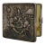 Figural Repousse Tavern Scene Sterling Silver Cigarette Case 2.8 Troy Oz C1900 For Sale