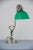 Green Art Deco Swivel Nickel & Glass Table Lamp, 1920s For Sale - Image 8 of 18