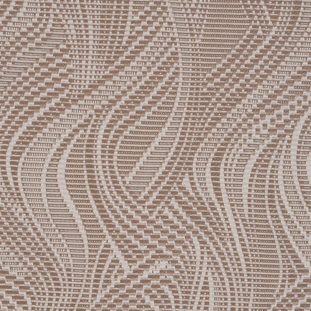 Schumacher Schumacher Quilted Waves Indoor/Outdoor Fabric In Metallic Brown For Sale - Image 4 of 6