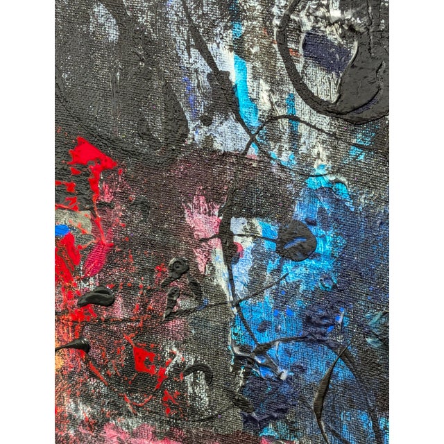 Red Paul Reeves "Lucid Love" Contemporary Black & Red Gestural Expressionist Abstract Painting, 2024 For Sale - Image 8 of 8