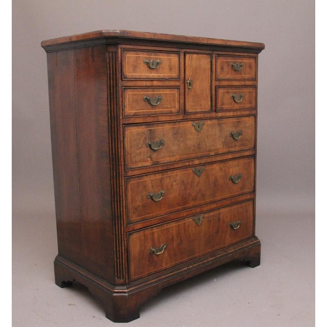 Wood Antique Early 18th Century George II Norfolk Chest For Sale - Image 7 of 13