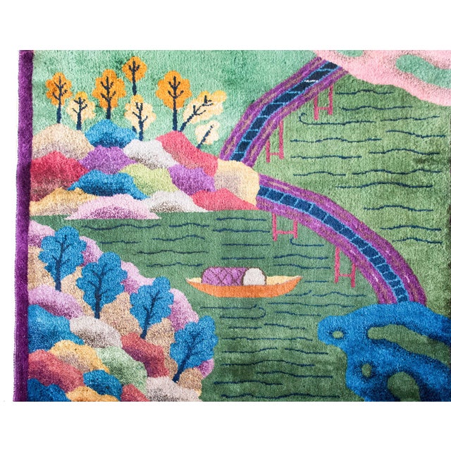 Textile Early 20th Century Chinese Art Deco Rug For Sale - Image 7 of 15