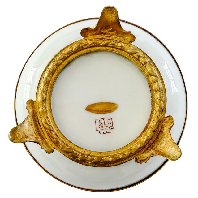 19th Century Antique 19th Century French Samson Famille Rose Ormolu-Mounted Porcelain Low Bowl For Sale - Image 5 of 6