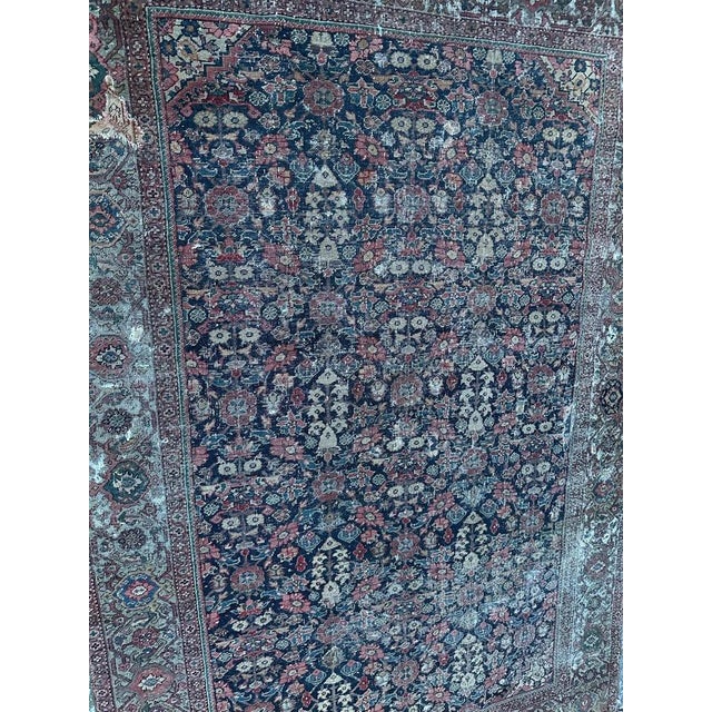 Antique Distressed Farahan Rug, 1890s For Sale - Image 16 of 18