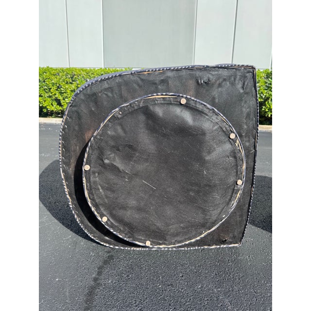 Postmodern Designer Baughman Era Swivel Barrel Lounge Chairs - A Pair For Sale In Miami - Image 6 of 10