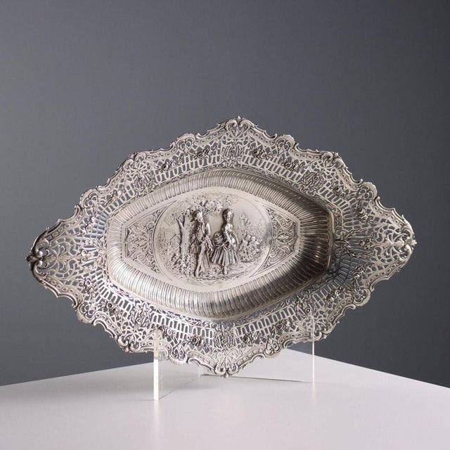 Antique Silver Centerpiece, Europe, 19th-20th Century For Sale - Image 12 of 12