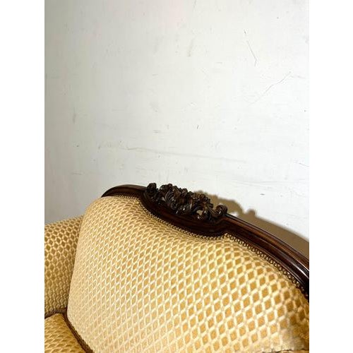 Lounge Chair in Carved Mahogany For Sale - Image 4 of 6