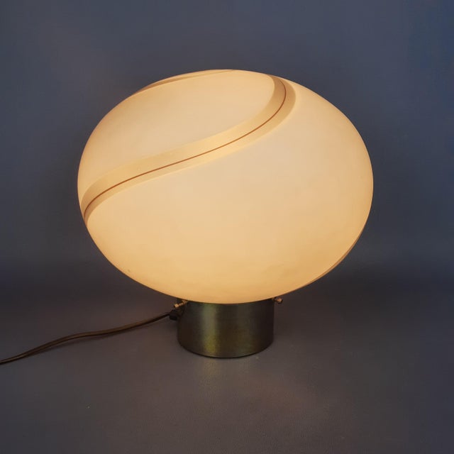 Murano Glass Spiral Table Lamp from Venini, 1970s For Sale - Image 11 of 18