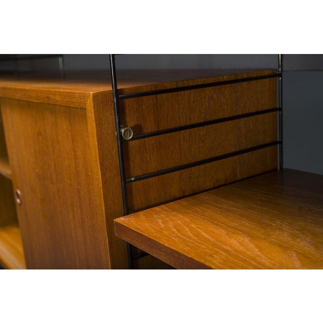 Modular Teak Wall Shelf by Nils Strinning for String, 1960s, Set of 29 For Sale - Image 12 of 17