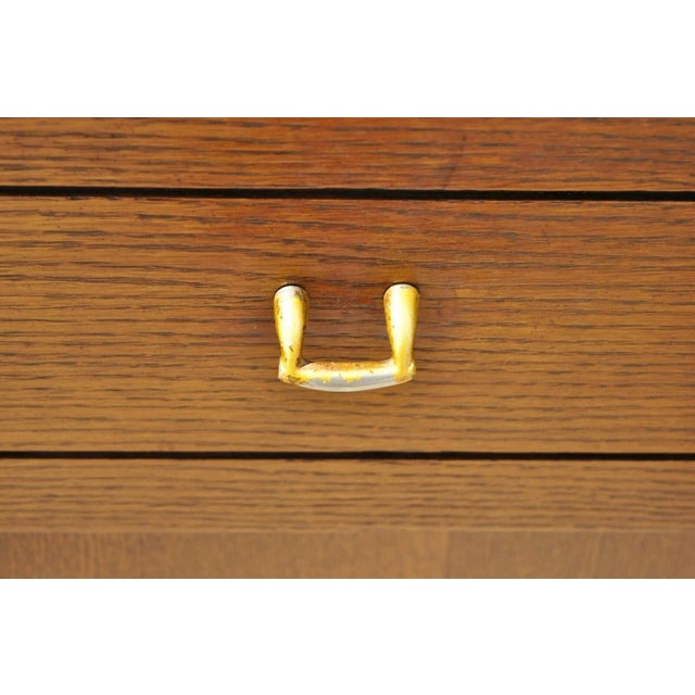 Raymond Loewy Mengel Mid Century Modern Sculpted Oak Bookcase China Cabinet For Sale - Image 11 of 12