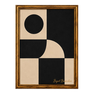 Architectural Silence Abstract Painting Framed by Bryan Boomershine