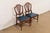 Baker Furniture Company Baker Furniture Style Federal Carved Mahogany Shield Back Side Chairs or Dining Chairs, Pair For Sale - Image 4 of 12