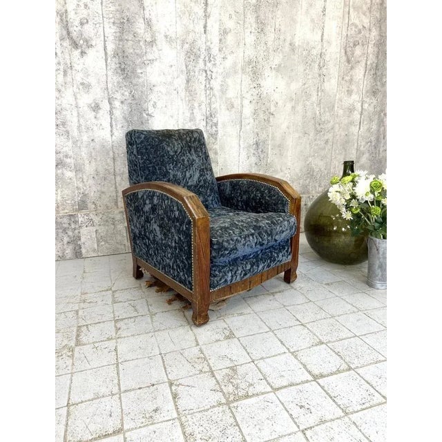 Stunning Art Deco armchair still with its original upholstery. As you can see the who chair needs to be renovated\. the...