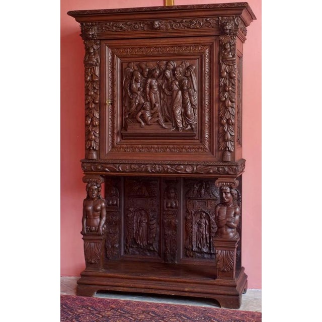 19th Century Renaissance Carved Credenza For Sale - Image 12 of 12