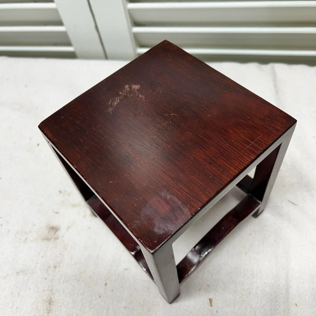 English Mahogany Plant / Display Stand For Sale - Image 3 of 3