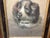 Victorian Original Charcoal Drawing of King Charles Spaniel Dog Portrait. Overall size is 12 inches wide by 14 1/2 inches...
