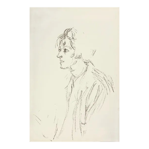 1964 Alberto Giacometti Original Lithograph Dm03148 Derriere Le Miroir