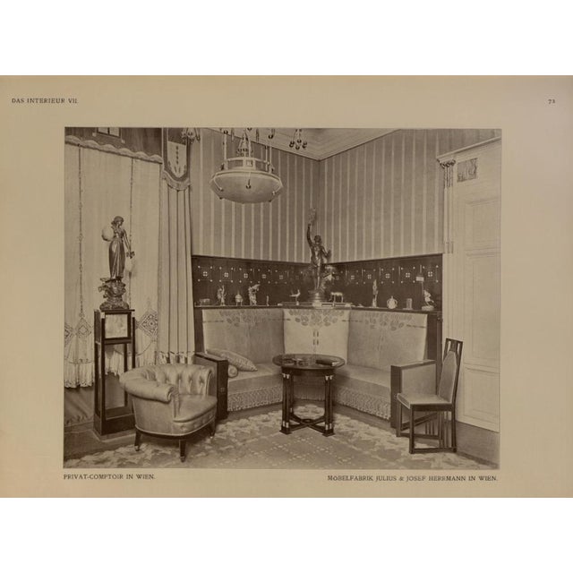 Art Nouveau Living Room Set by Julius & Josef Herrmann, Vienna, 1905, Set of 5 For Sale - Image 12 of 18