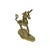 Add a touch of whimsical mystique to your bookshelf or vanity with this solid brass unicorn figurine. Featuring a...