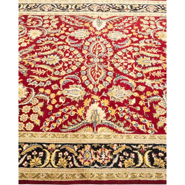Solo Rugs Mogul, One-of-a-Kind Hand-Knotted Area Rug - Red, 4' 2" x 6' 3" For Sale - Image 4 of 8