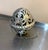 1950s-60s silver tone metal hanging acorn candle lantern. Excellent condition.
