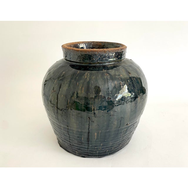 Early 20th Century 19th C Black Chinese Shanxi Pot For Sale - Image 5 of 7