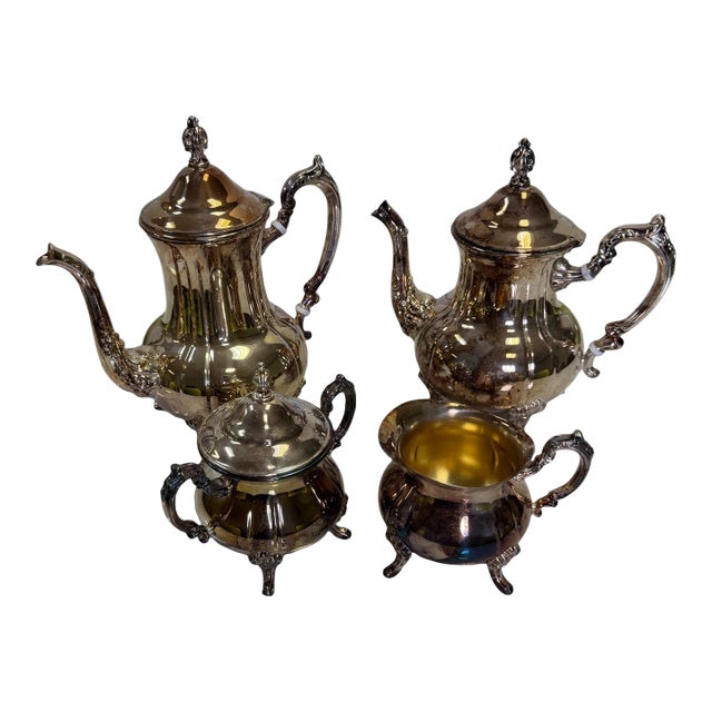 Vintage Towle "Grand Duchess" Silver-Plated Tea & Coffee Service - 4 Pieces For Sale