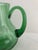 Modern Hand Blown Green Glass Pitcher For Sale - Image 3 of 12