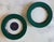 Late 20th Century Vintage Dansk Quilting Emerald Braid Salad Plate - Set of 4 For Sale - Image 5 of 12