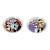 1965 Franco Pozzi Italian Graphic Ceramic Plates, Pair For Sale