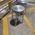Industrial Style Brushed Aluminum Swivel Bar Stools by Crate & Barrel. A Pair Cushioned seat covers included.